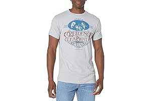 Unisex-Adult Standard Creedence Clearwater Revival Travelin' Band T-Shirt