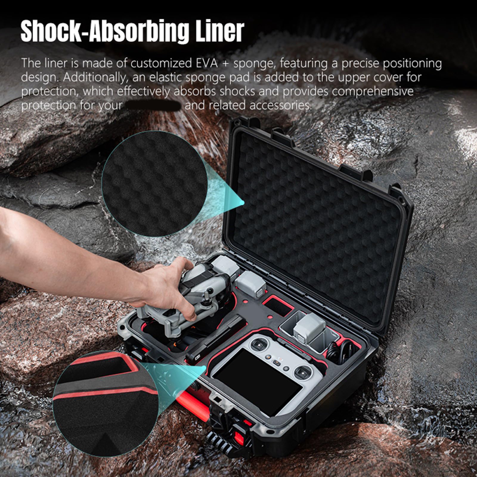 Ergonomisches Design mit komfortablem Gurt für Wandern, Camping und einfachen Transport, sichere Schutzhülle