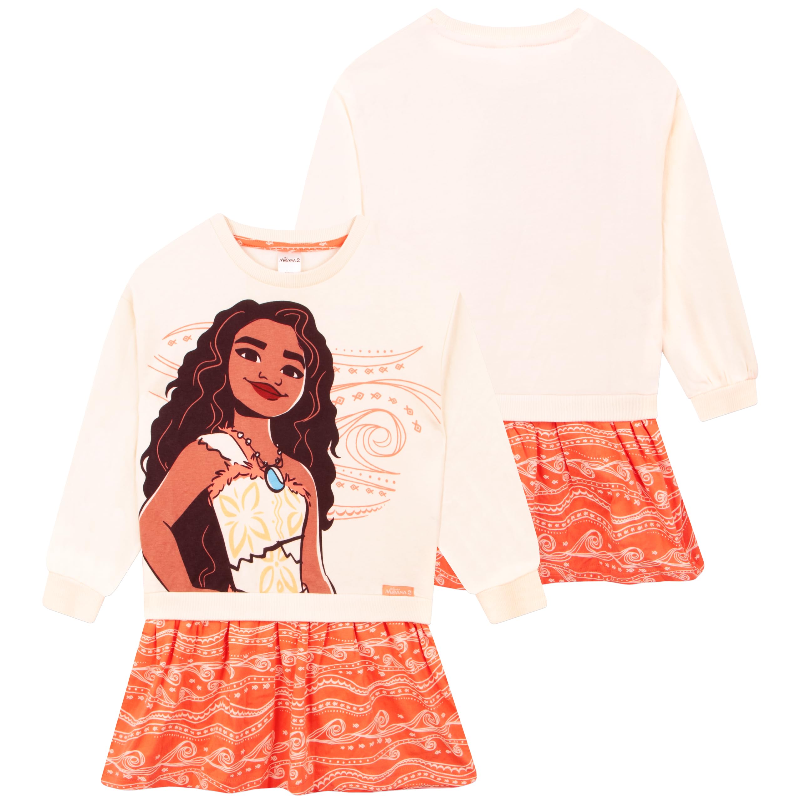 Sukienka Disney Moana | Sukienka Sweter Moana 2 Dla Dziewczynek | Sukienki Dla Dziewczynek
