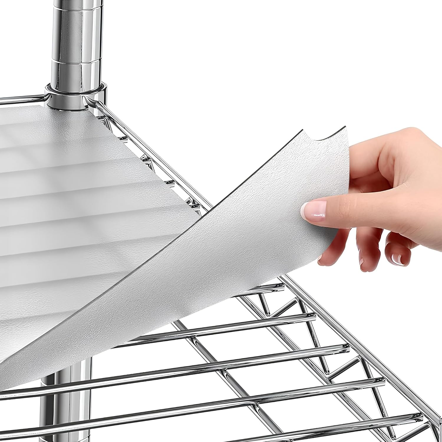 Photo 1 of Sterling Shelf Liners for Wire Shelf System - Plastic Wire Shelving Shelf Mats - Clear, 12x48 Inch 2 PCS