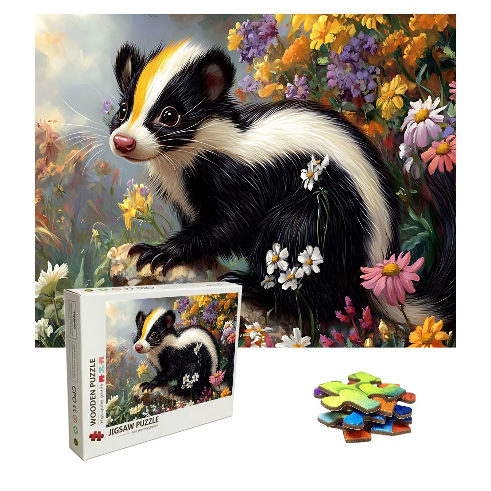 Puzzle 2000 elementów zwierząt, drewniane puzzle dla dorosłych, niemożliwe klasyczne układanki Itachi, gra zręcznościowa dla całej rodziny, kolorowe puzzle układanie, dekoracja i prezent 99,5 x 70,5
