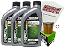 Full Synthetic Oil Change Kit compatible with 2009-2023 Kawasaki KLR650