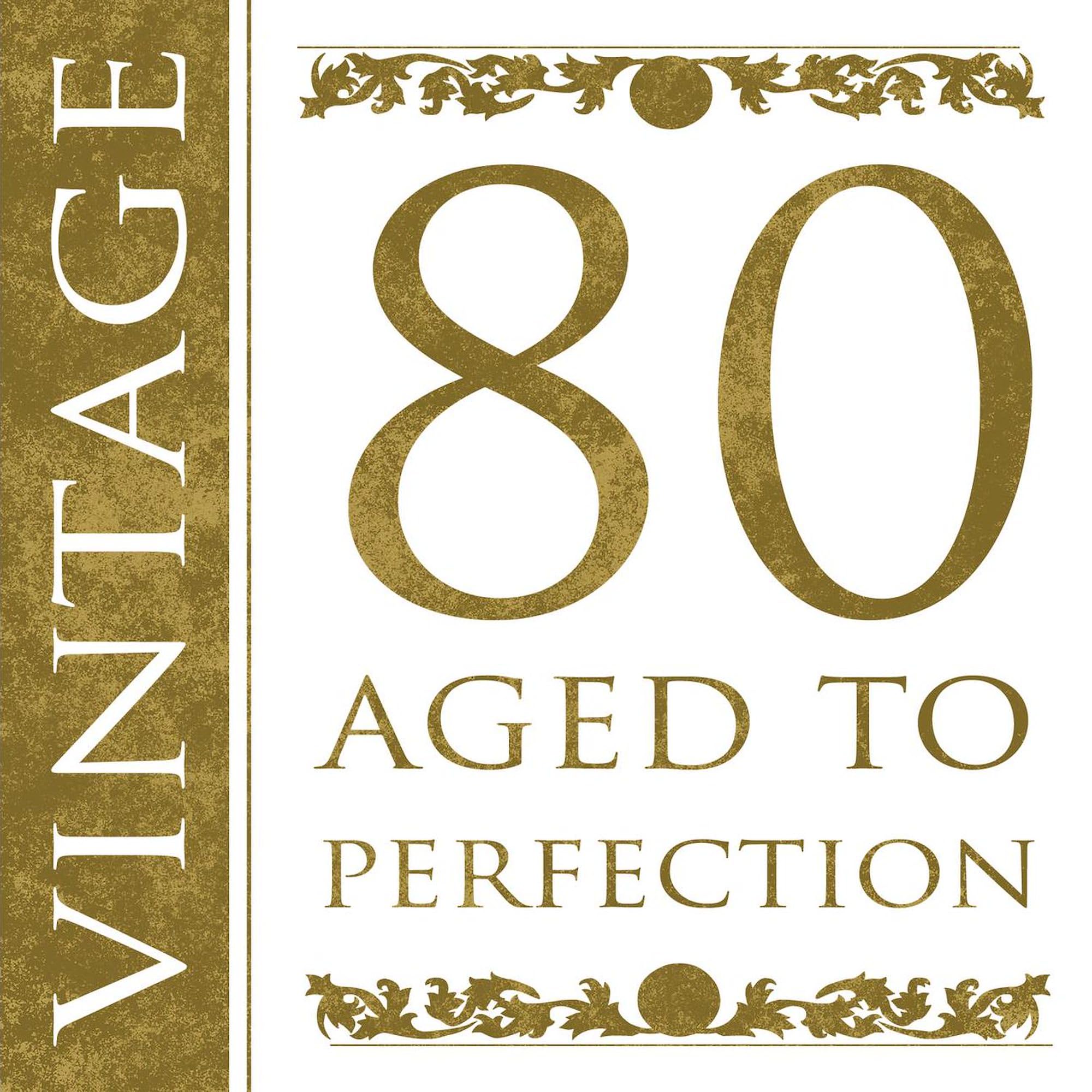 CafePress Fancy Vintage 80Th Birthday Patches 4