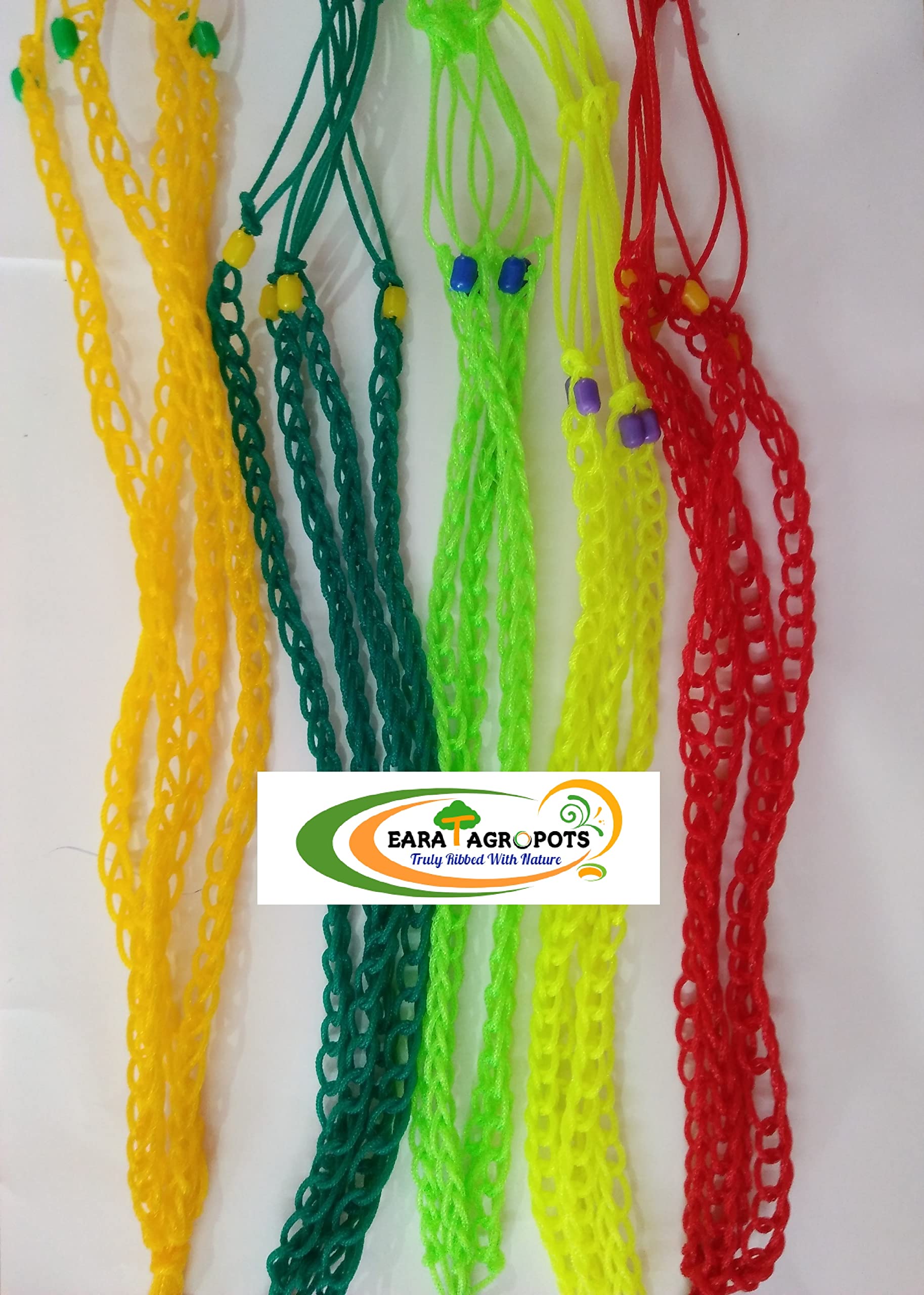 EARATAGROPOTS Agritech Nylon Orchid Pot Hangers - Pack of 10 (Only Nylon Hangers) (Multicolour) (B07Q5RVHLD) Amazon Price History, Amazon Price Tracker