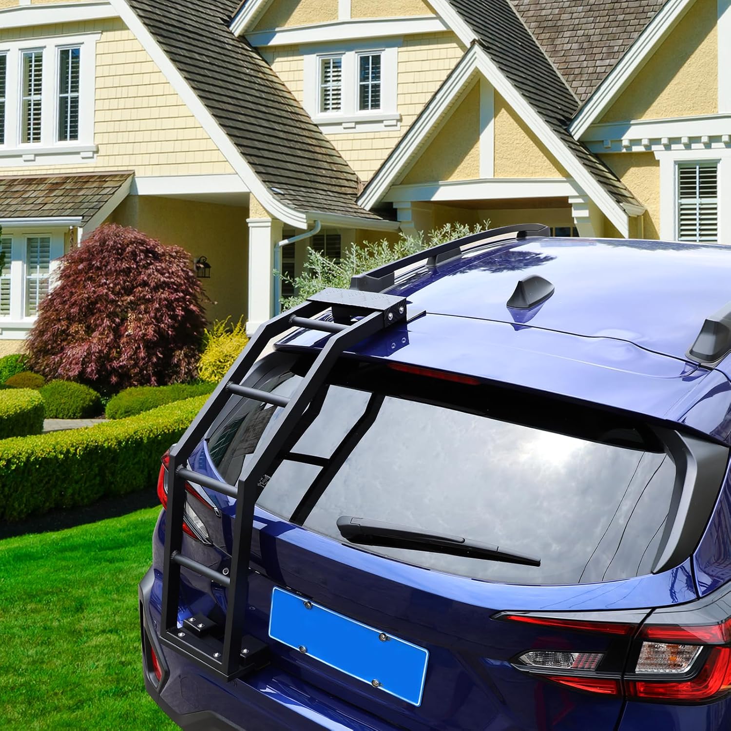 PIUGILH Roof Rack Tailgate Ladder, Rear Window Ladder Compatible with Subaru Crosstrek 2023 2024 Exterior Accessories, Black