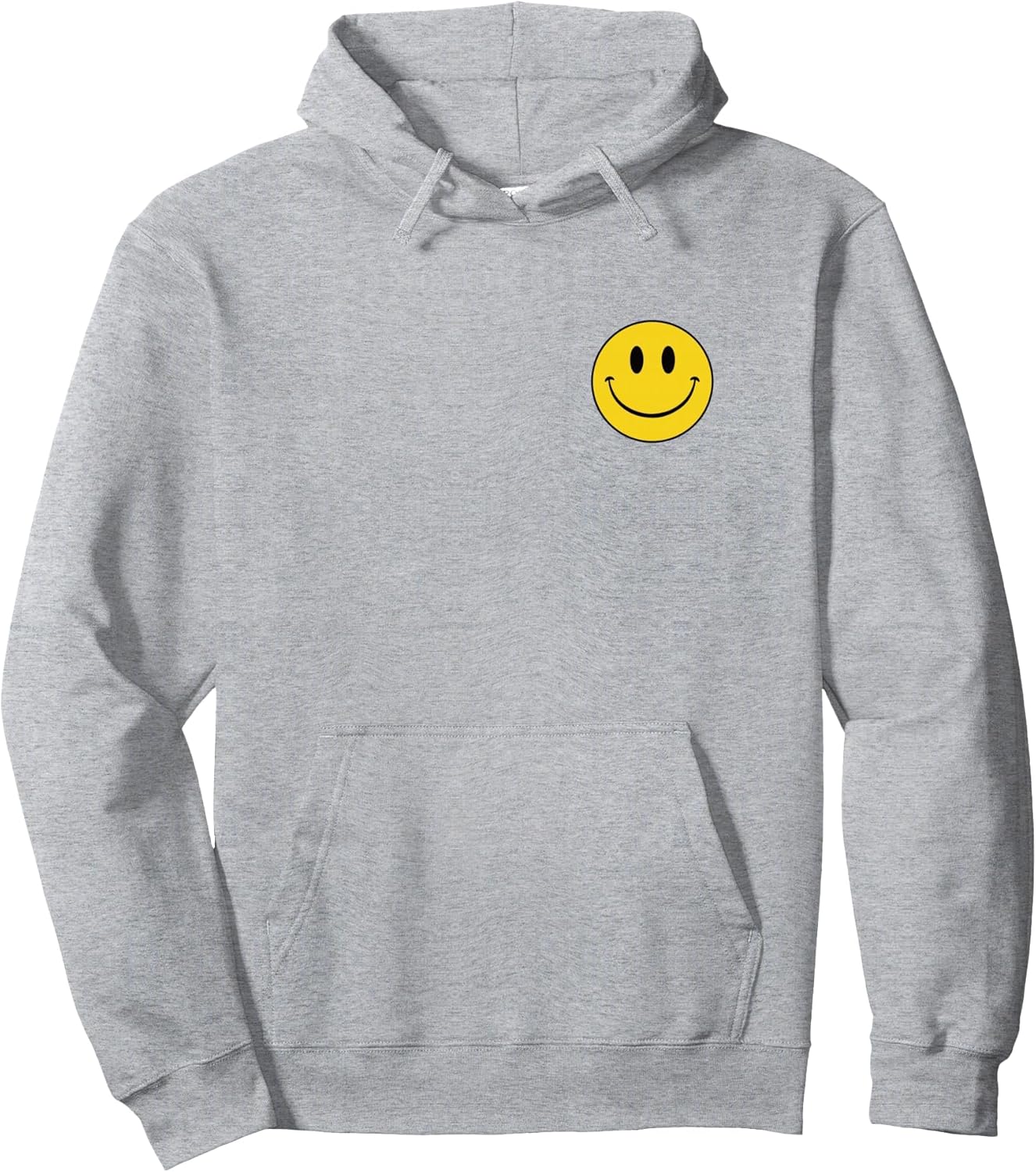 70s Yellow Smile Face Cute Happy Peace Smiling Face Pullover Hoodie