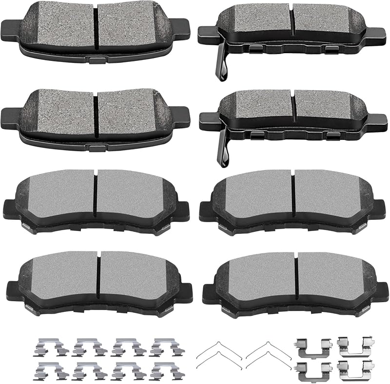 Pastilhas de freio SCITOO D1374 D905 para Nissan Sentra, Maxima e Juke – 8 unidades