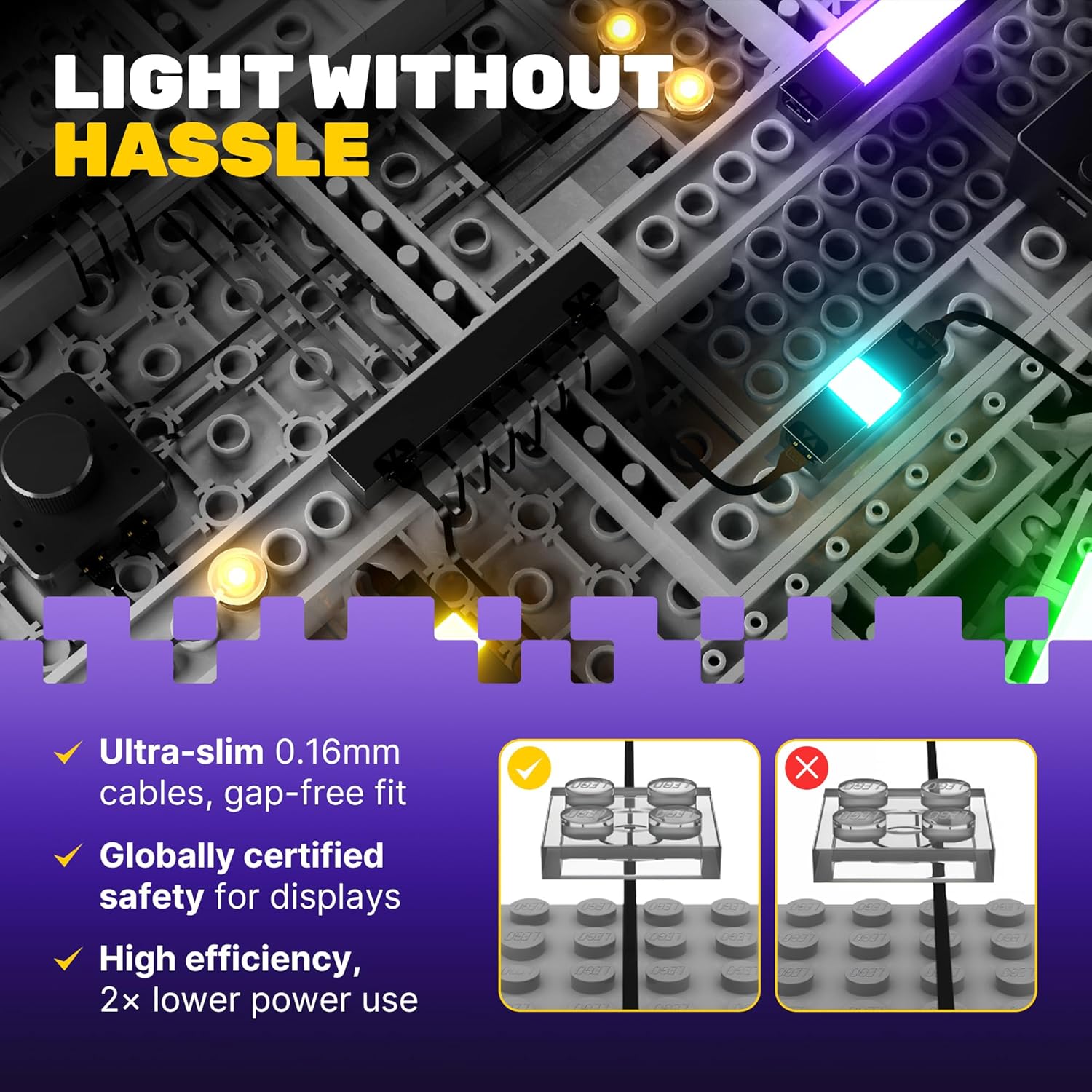 Light Kit Compatible with Lego Marvel Daily Bugle 76178, LED Lighting Kit for Adults, DIY Brick Lights Accessories for Icons Sets, Office Gift Building Display (Model Not Included)