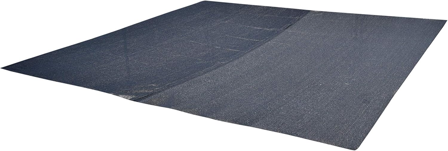 Nickanny's UV Rated 85% Block Cover for Dog Kennel Sun Block Shade Top with Grommets and Cable Ties for Installation (10 x 10, Black)