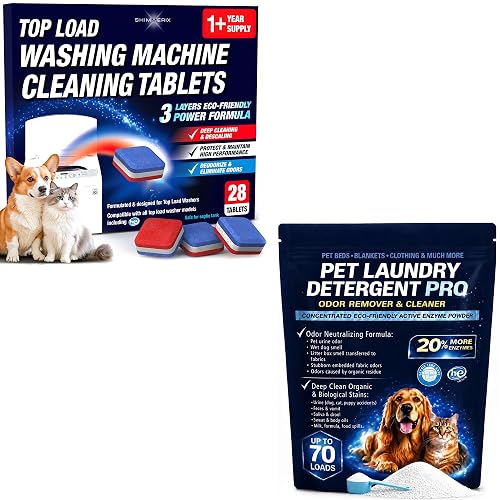 Pet Laundry Detergent 70 Loads + Top Load Washer Cleaner