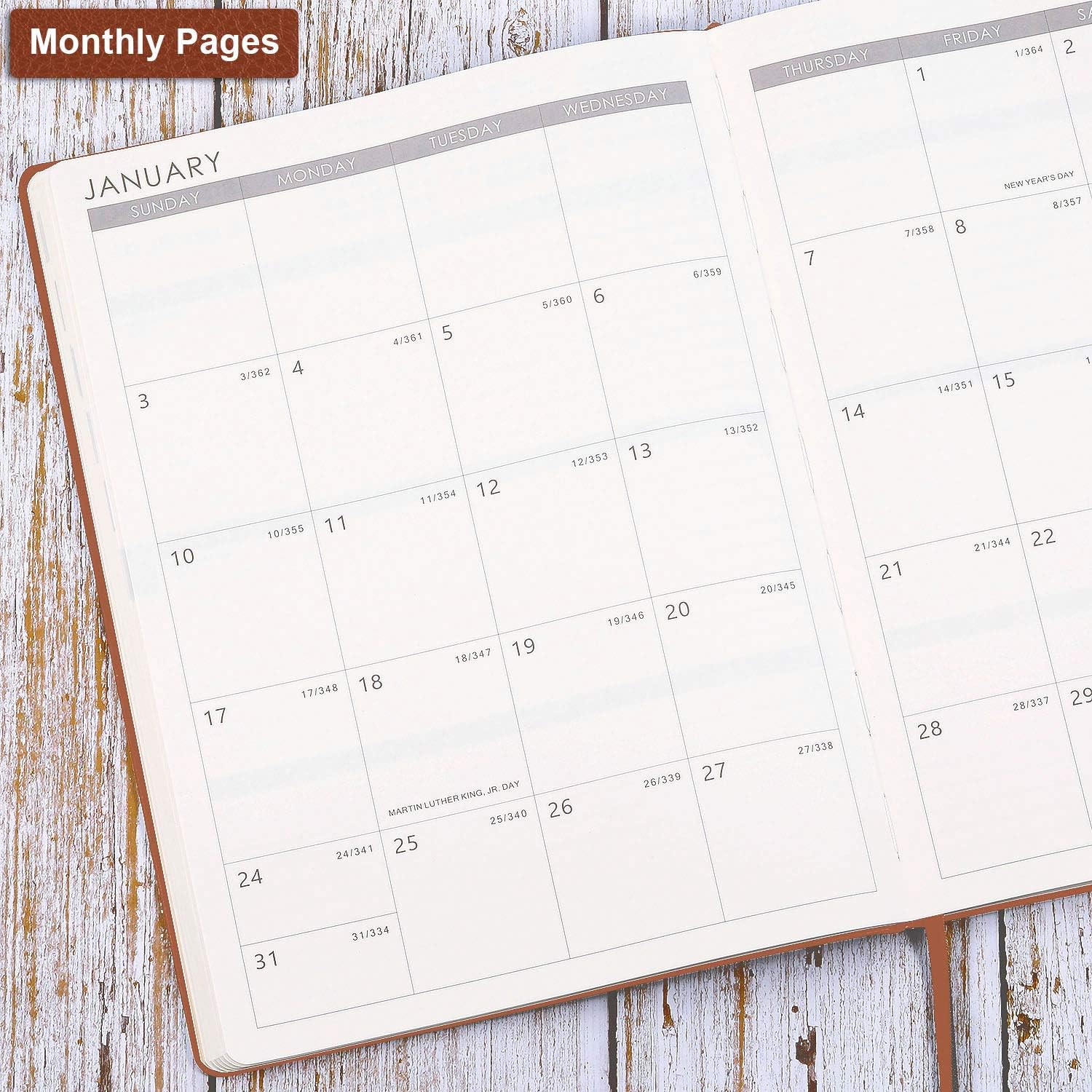 2021-2022 Planner - Weekly & Monthly Academic Planner 2021-2022, Jul 2021- Jun 2022, 8.5" x 11", Pen Holder, Calendar Stickers, Inner Pocket, 24 Notes Pages, A4 Premium Thicker Paper