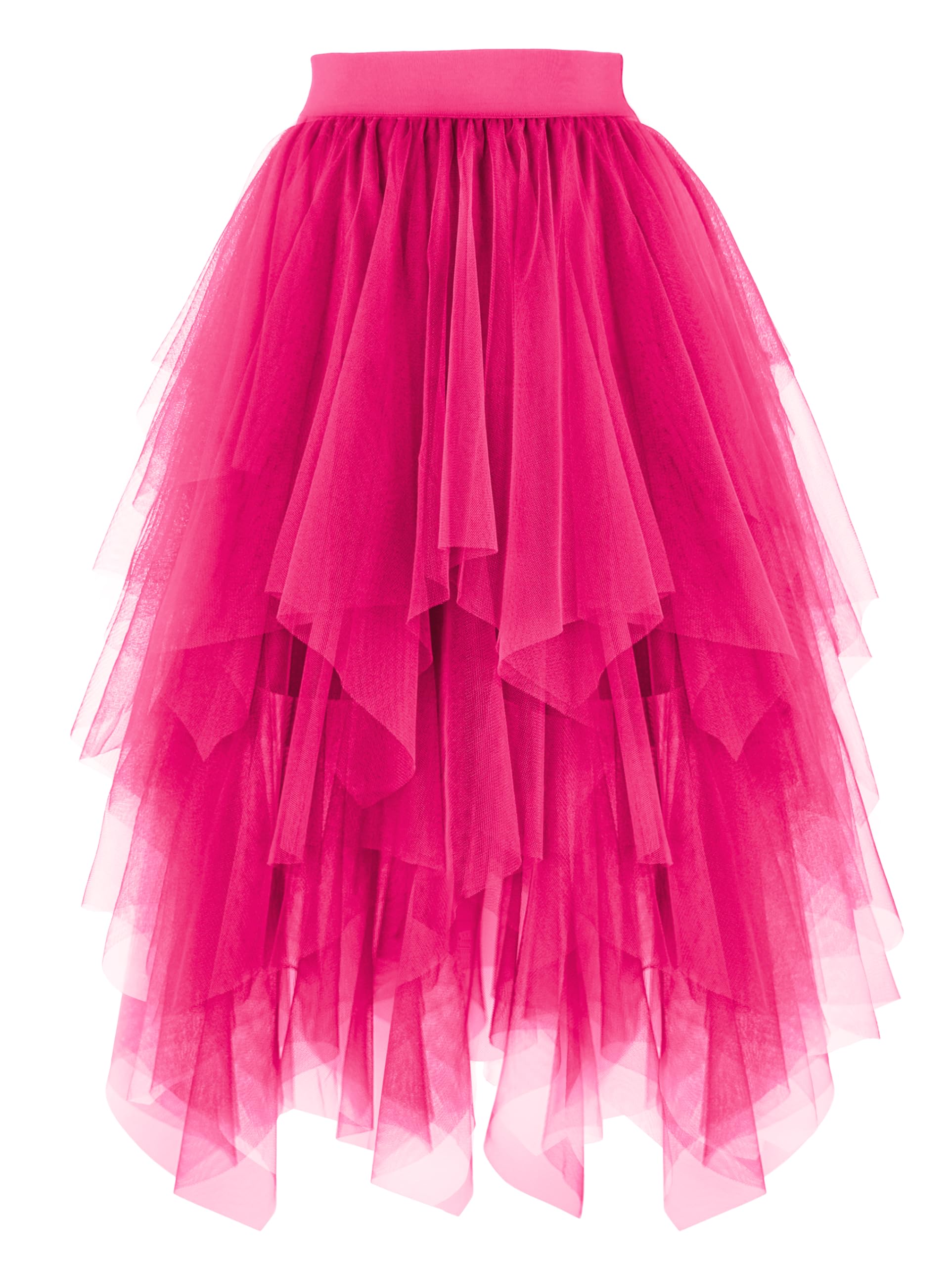 PUKAVT Tüllröcke für Damen A-Linie Mesh Tutu Rock | hoher Taille Rock, Mesh Tutu Rock für Karneval, Geburtstagsrock, Rock für Hochzeitsgäste