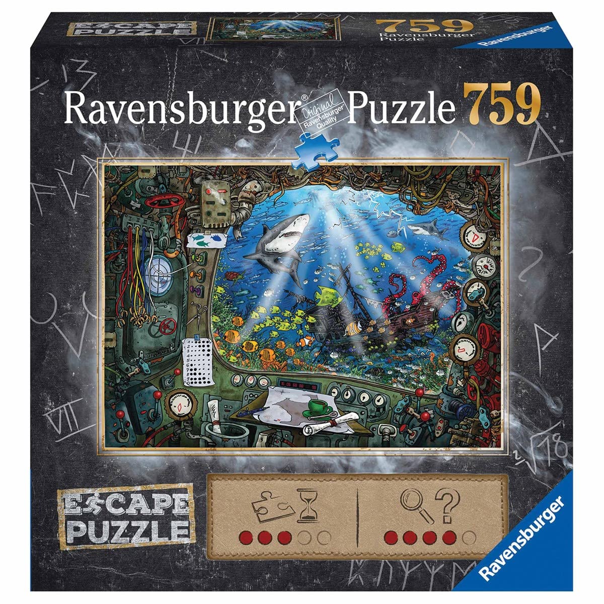 Amazon.com: Ravensburger Escape Puzzle Submarine - 759 Piece