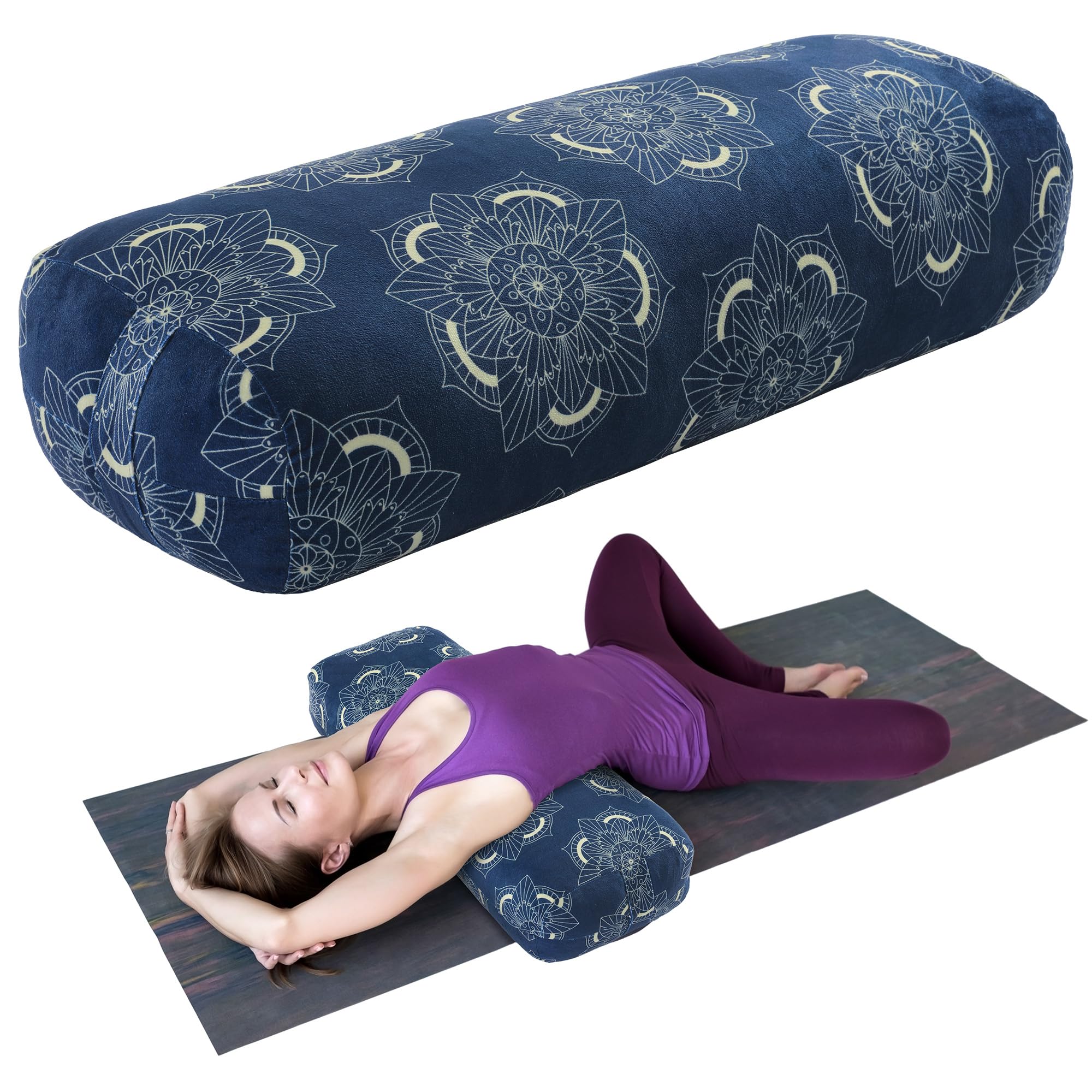 Cuscino Yoga, Cuscino Yoga Rettangolare Per Meditazione Rigenerante, Cuscino Meditazione Con Maniglia Per Il Trasporto, 70 * 27 * 15 cm