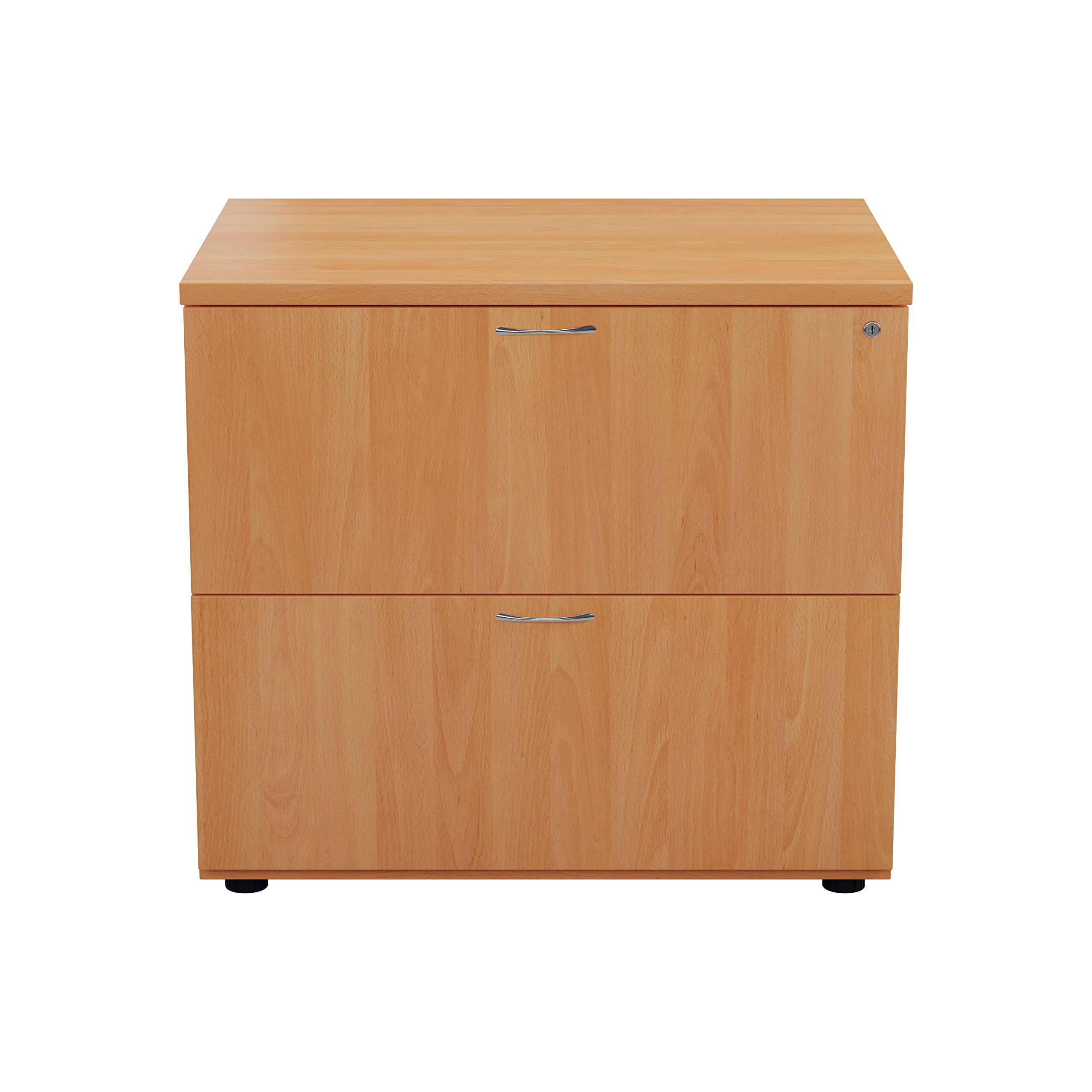 Office Hippo Pro Heavy Duty Desk High 2-Drawer Side Filer - Beech