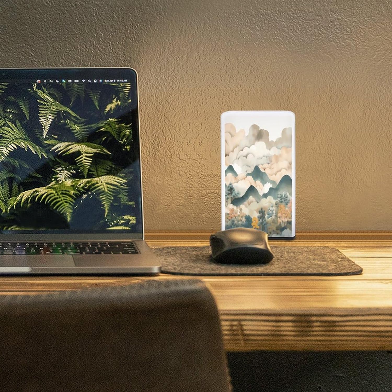 Cordless Night Light Battery Powered Dimmable Lamp for Reading Hand Drawn Diagram Small Desk Lamp for Bedroom Living Room Office