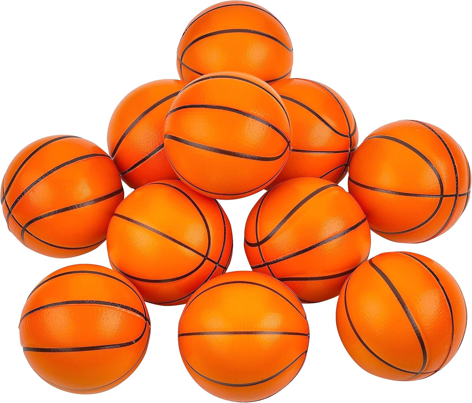 Mini Basketball Stress Balls (Pack of 24) 2.5 Inch Small