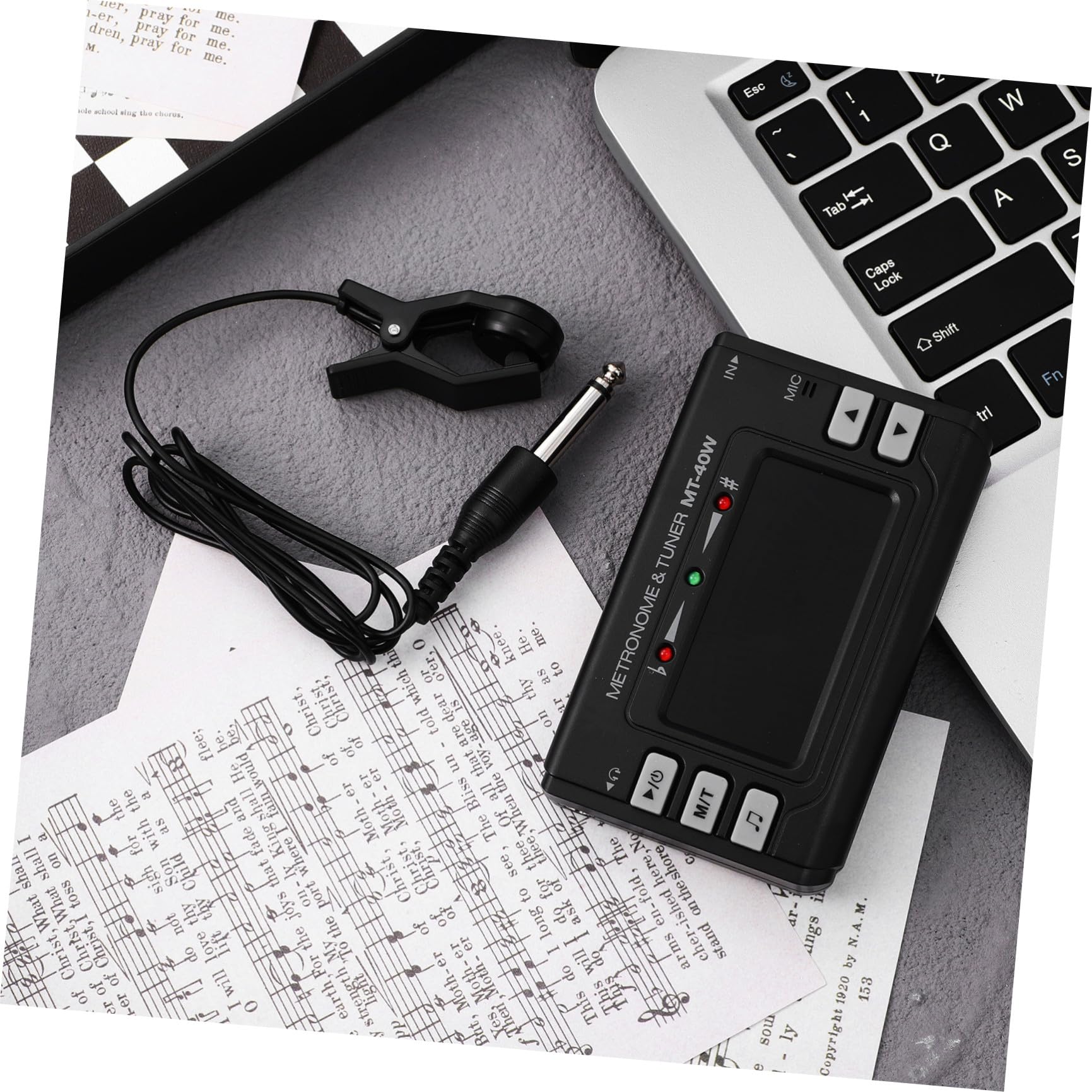 BESPORTBLE Accordatore e Facile da Usare per Strumenti a Fiato in ABS Alta Precisione per Accordatura di Strumenti Musicali a Fiato