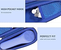 Vista 5 de co2CREA Estuche rígido compatible con cepillo de limpieza facial sónico NågraCoola CLIE 2 1 (azul)