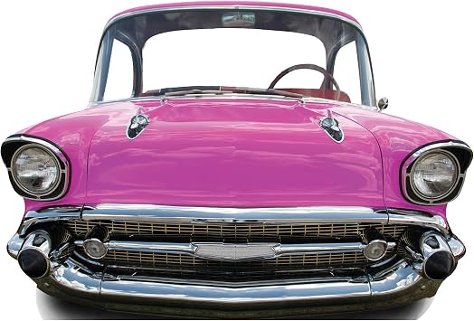 SC85 Pink Car Large Stand in Cardboard Cutout Standup