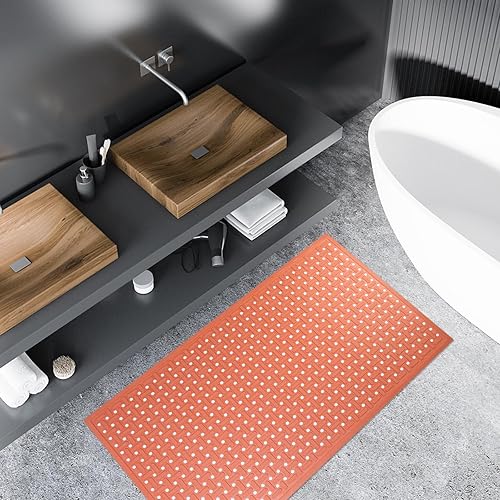 Vista 7 de Tapete de goma antideslizante impermeable resistente al agua, tapete antifatiga de 33 x 57 pulgadas para cubierta húmeda o de nieve, restaurante