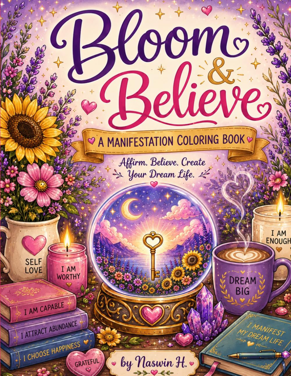 Bloom & Believe: A Manifestation Coloring Book for Adults & Teens (Bloom Series)