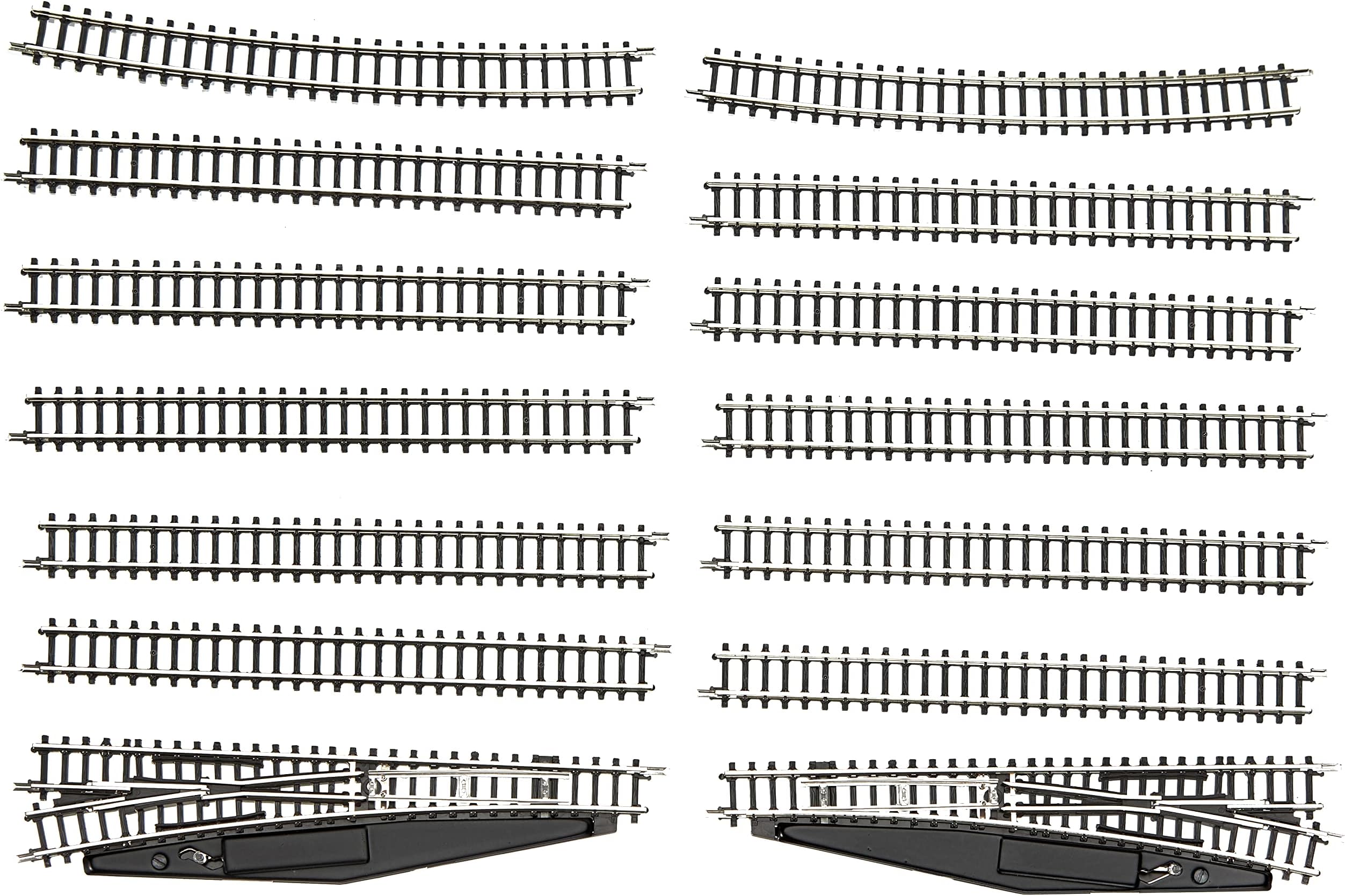 Mrklin Z Scale Model Train Tracks Extension Set with Manual Turnouts