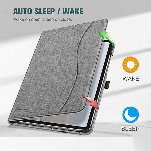 Miniatura 76 de Fintie Funda para Samsung Galaxy Tab S10 Lite/S10 FE/ S9 FE 5G 10.9 pulgadas/Tab S9 de 11 pulgadas con soporte para S Pen, cubierta protectora