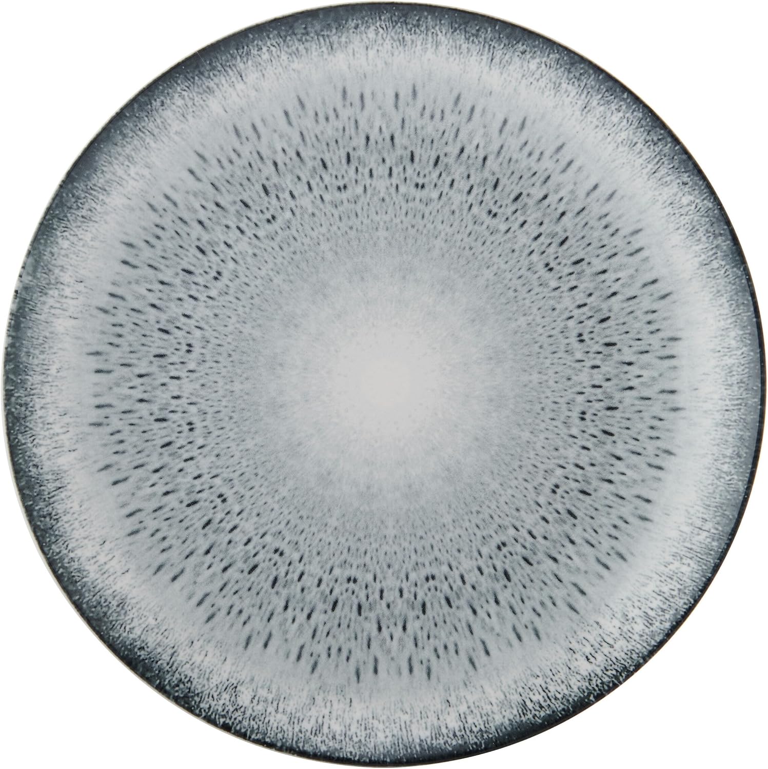 Mikasa Matteo 12 Piece Dinnerware Plate Bowl Set, Servie for 4, Gray