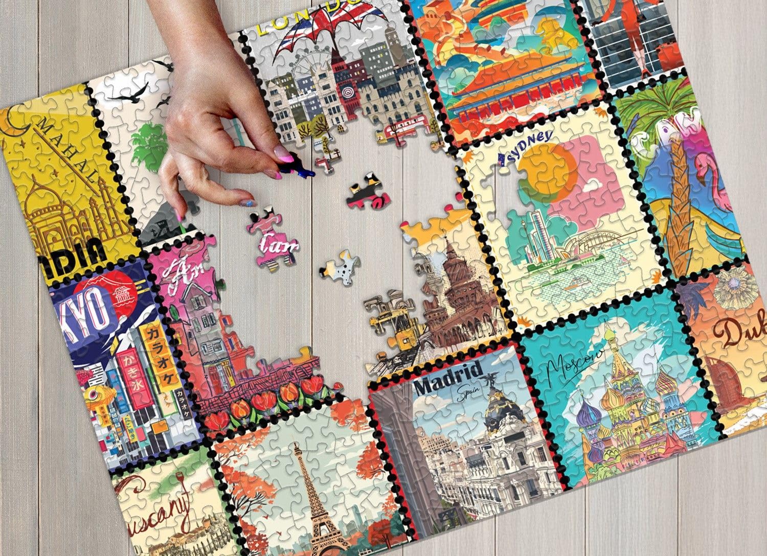 Amazon.com: Springbok Stamps of The World 1000 Piece Jigsaw Puzzle