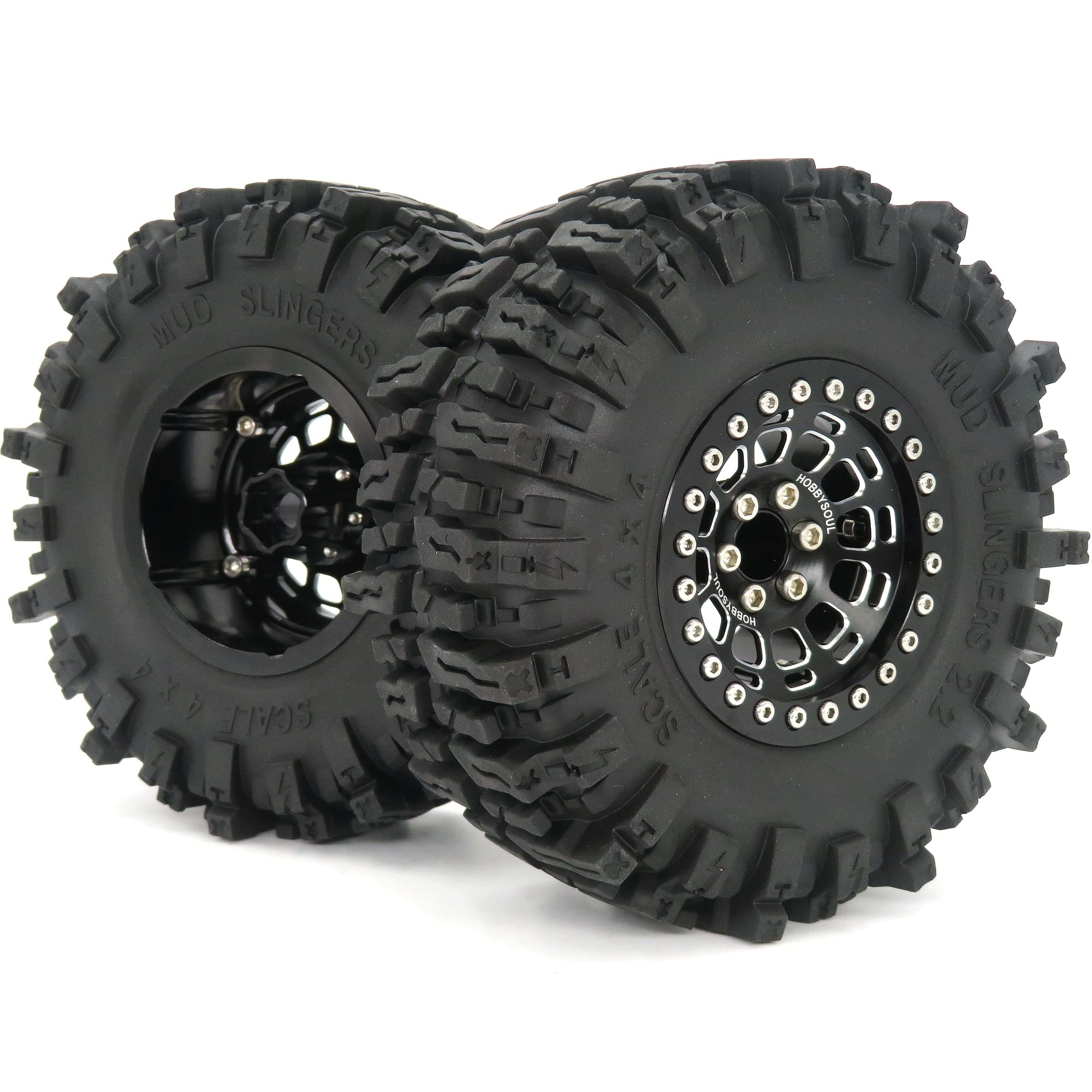 Amazon.com: HOBBYSOUL 2.2 Mud Slingers Tires 124mm & 2.2