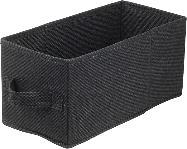 lavita Boîte de rangement pliable noire 15x31x15 cm