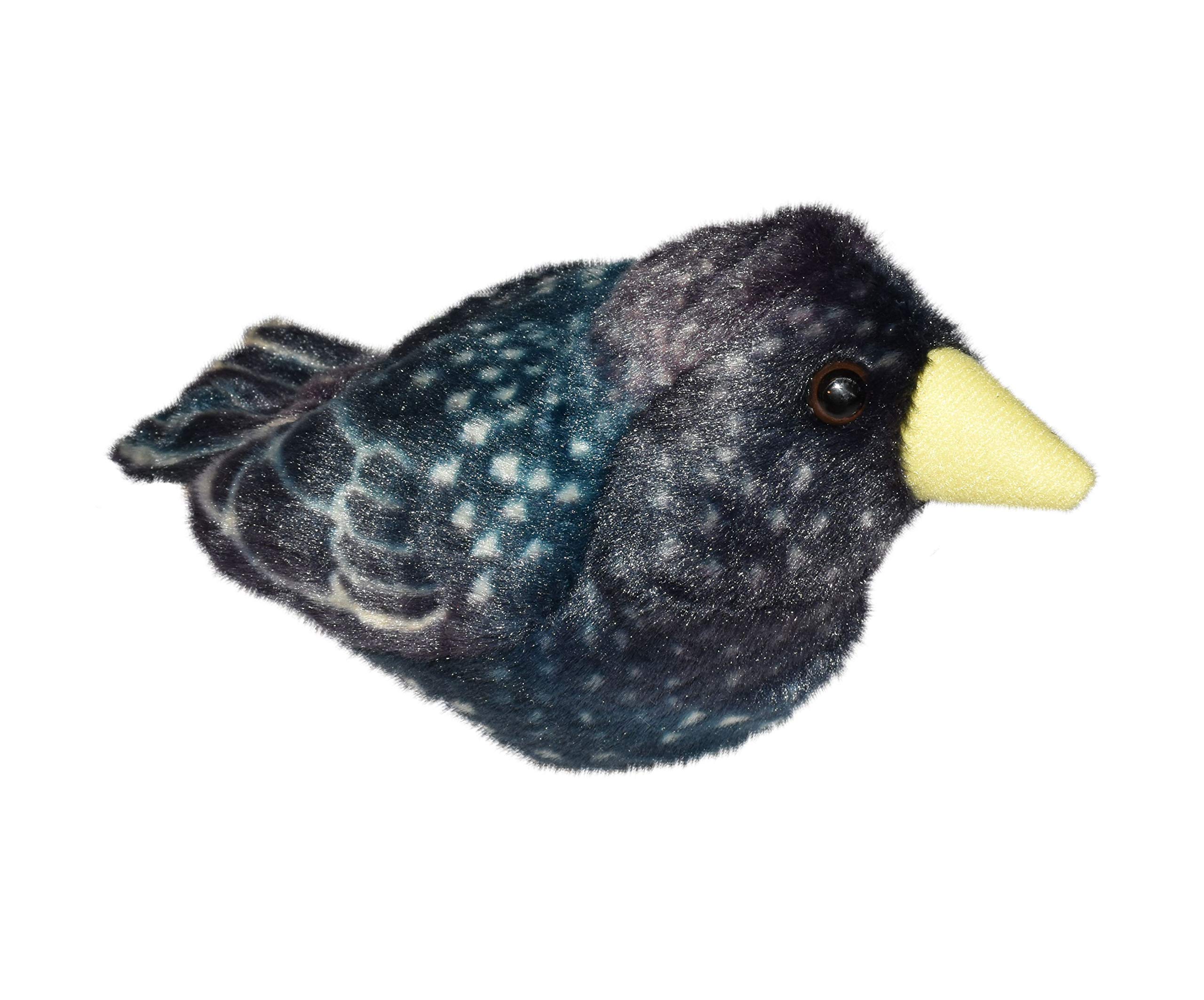 WILD REPUBLICRSPB Birds Starling Authentic Bird Sound, Stuffed Animal, 7 Inches, Plush Toy, Fill is Spun Recycled Water Bottles