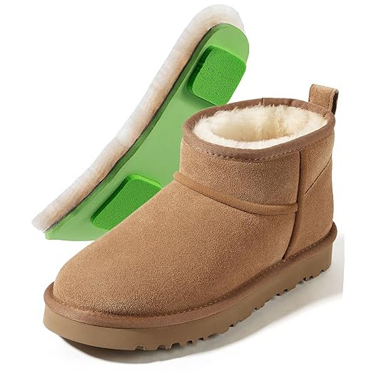 Mel&Syd 100% Australian Sheepskin Mini Boots with Arch Support Options - Warm Down to -40°F (-40°C) Thermal Ankle Booties - Waterproof Suede & Breathable Winter Shoes for Urban Commute & Office Wear