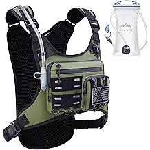 Zelvot Running Vest with 2L Water Bladder, Hydration Backpack, U.S. Design Patent, Lightweight Hydration Pack with Gear Holder, Reflective Chest Pack for Men Women for Marathon