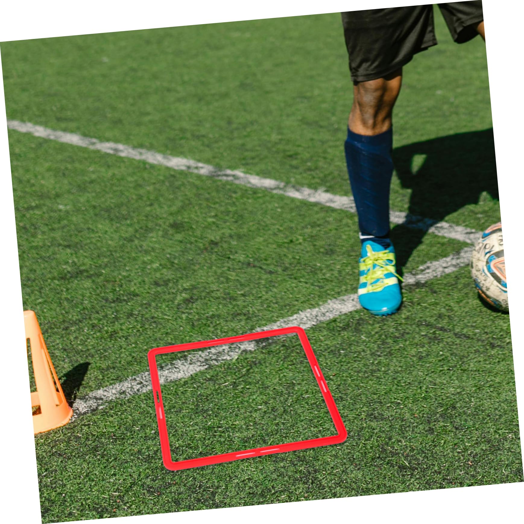 TOYANDONA 6pezzi Anelli Agilità per Allenamento Calcio Anelli Multifunzione per velocità Riutilizzabili Colori Brillanti Resistenza Cadute per Basket e Calcio