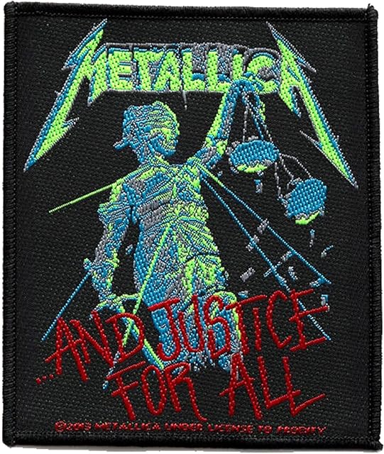 Metallica And Justice For All Official New Patch (10cm x 8cm)