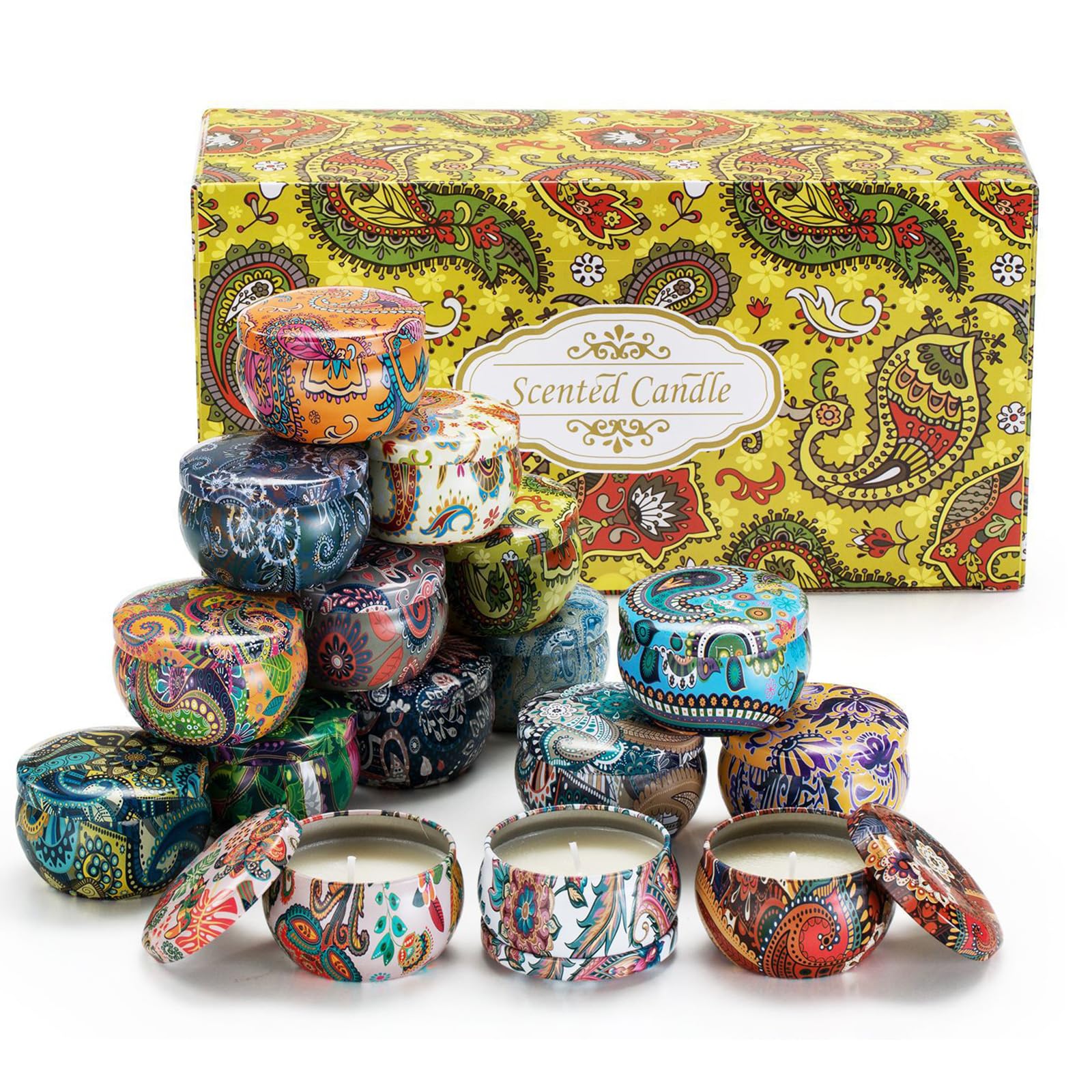 Msioytog Neat Burning Plant Oil Oil Flame Three Wheeled Reflection Rest and Creating Comfortable Mood Guide Complimentary Candlecerumen Flame
