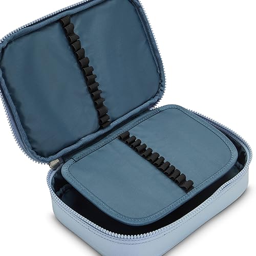 Vista 63 de Kipling - Estuche impreso para 100 bolígrafos para mujer, accesorios de organización, suministros de arte, maquillaje, organizador de viaje Aqua