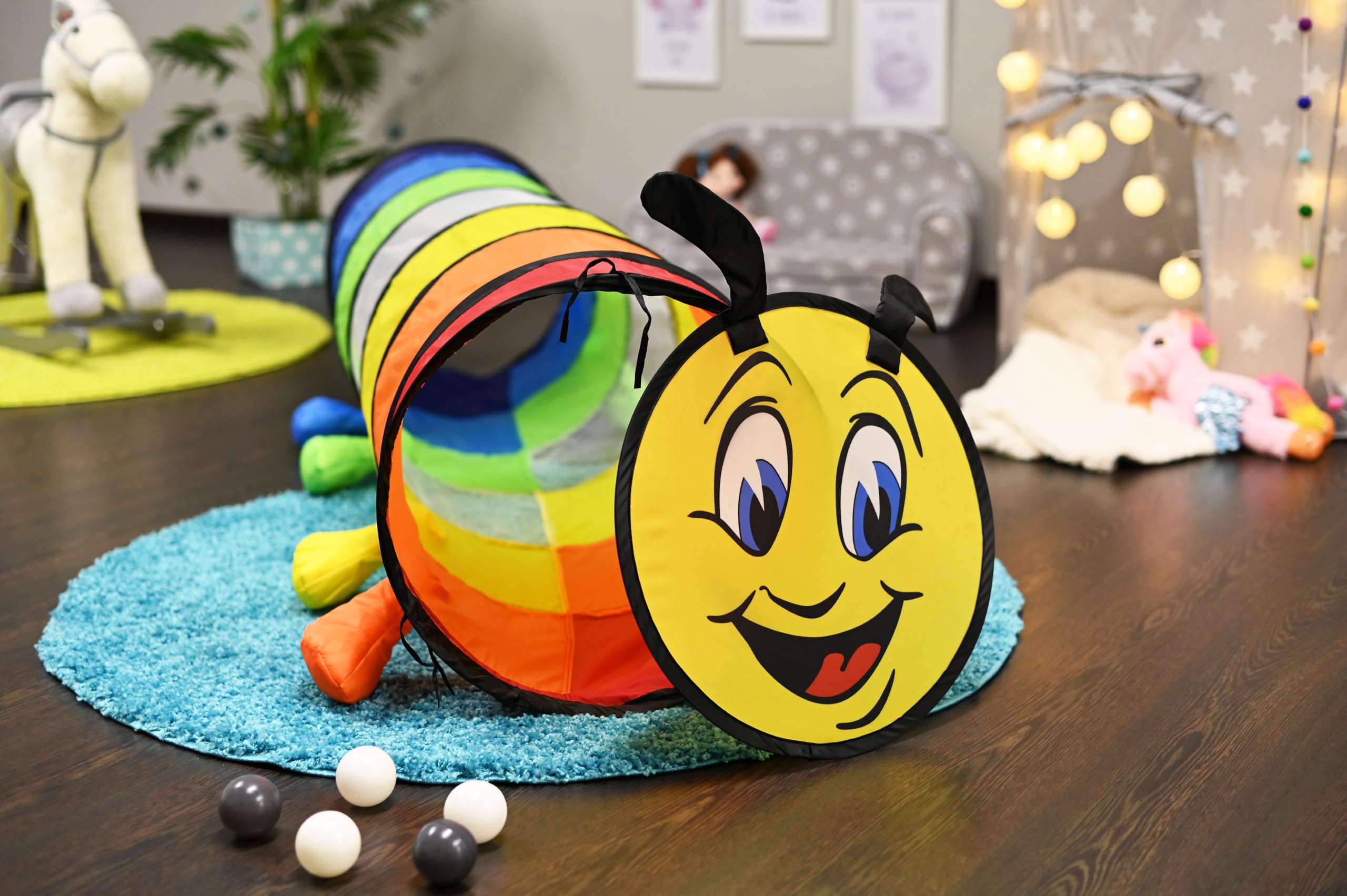 Tunel do zabawy kolorowy Caterpillar