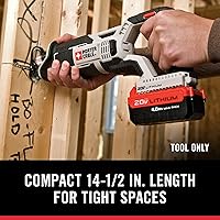 Vista 4 de Sierra de sable oscilatoria MAX Lithium de PORTER CABLE PCC670B, de 20 voltios