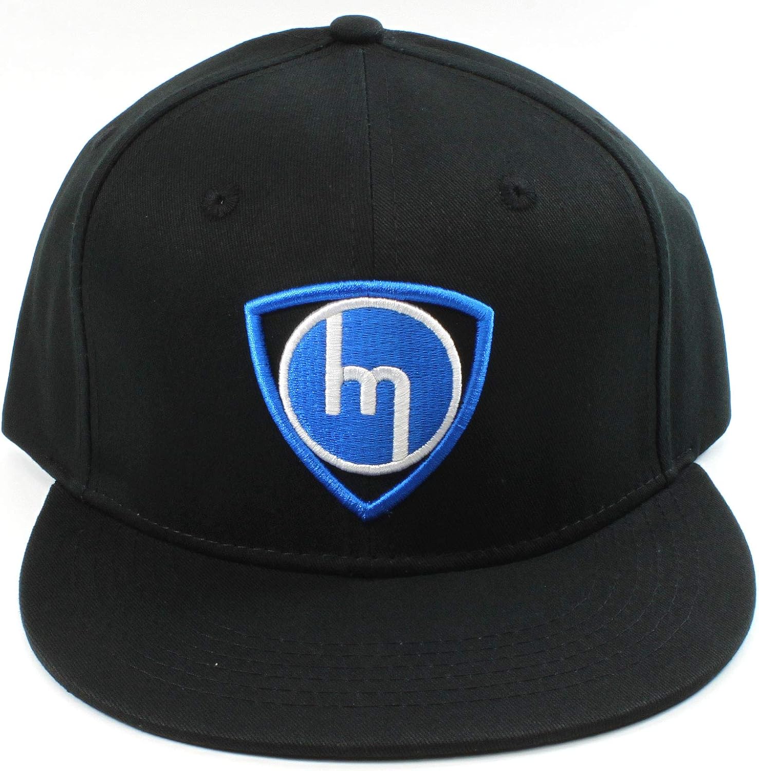 Rotary13B1 Old School M Rotor - Baseball Cap - Flat Brim Hat (Blue)