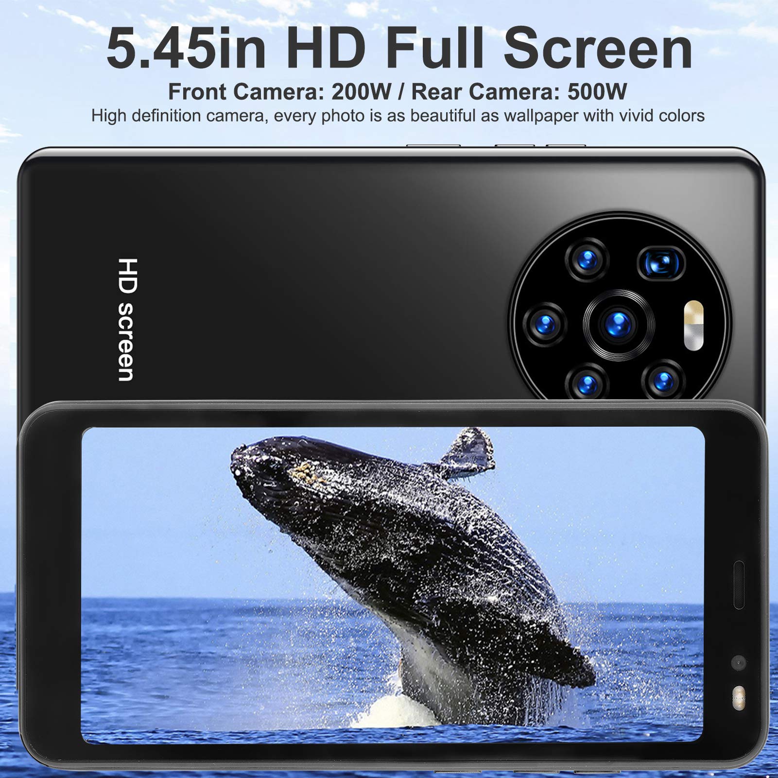LANDVO Mate40 Pro 5,45 Inch HD-scherm Telefoon Dual Card Dual Stand Smart Phone 512 Mb 4 Gb Of