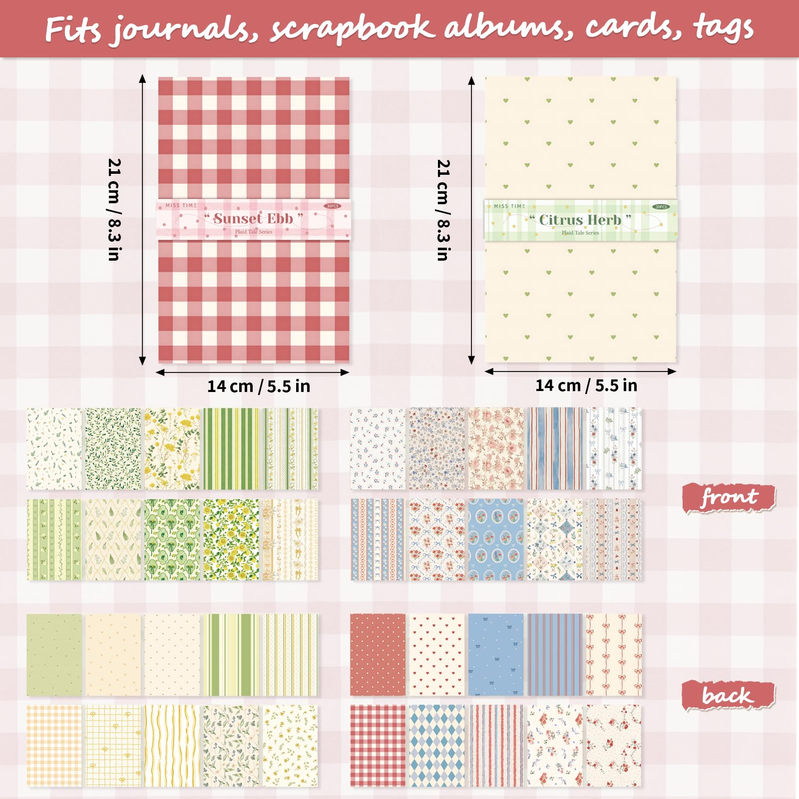 Floral Scrapbook Paper - 60 Sheets -2 Floral Scrapbook Paper - 60 Sheets -2