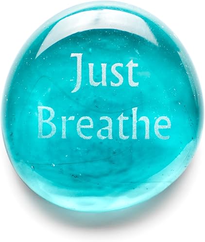 Miniatura 5 de Lifeforce Glass Piedras de confort, refranes alentadores y reconfortantes impresos en piedras de vidrio translúcidas y opacas, para cualquier