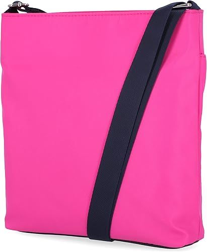 Miniatura 9 de Nautica Diver - Bolso cruzado pequeño de nailon para mujer con correa de hombro ajustable Negro, Bright Red, Hot Pink, Azul, Rosa lila, Lime,