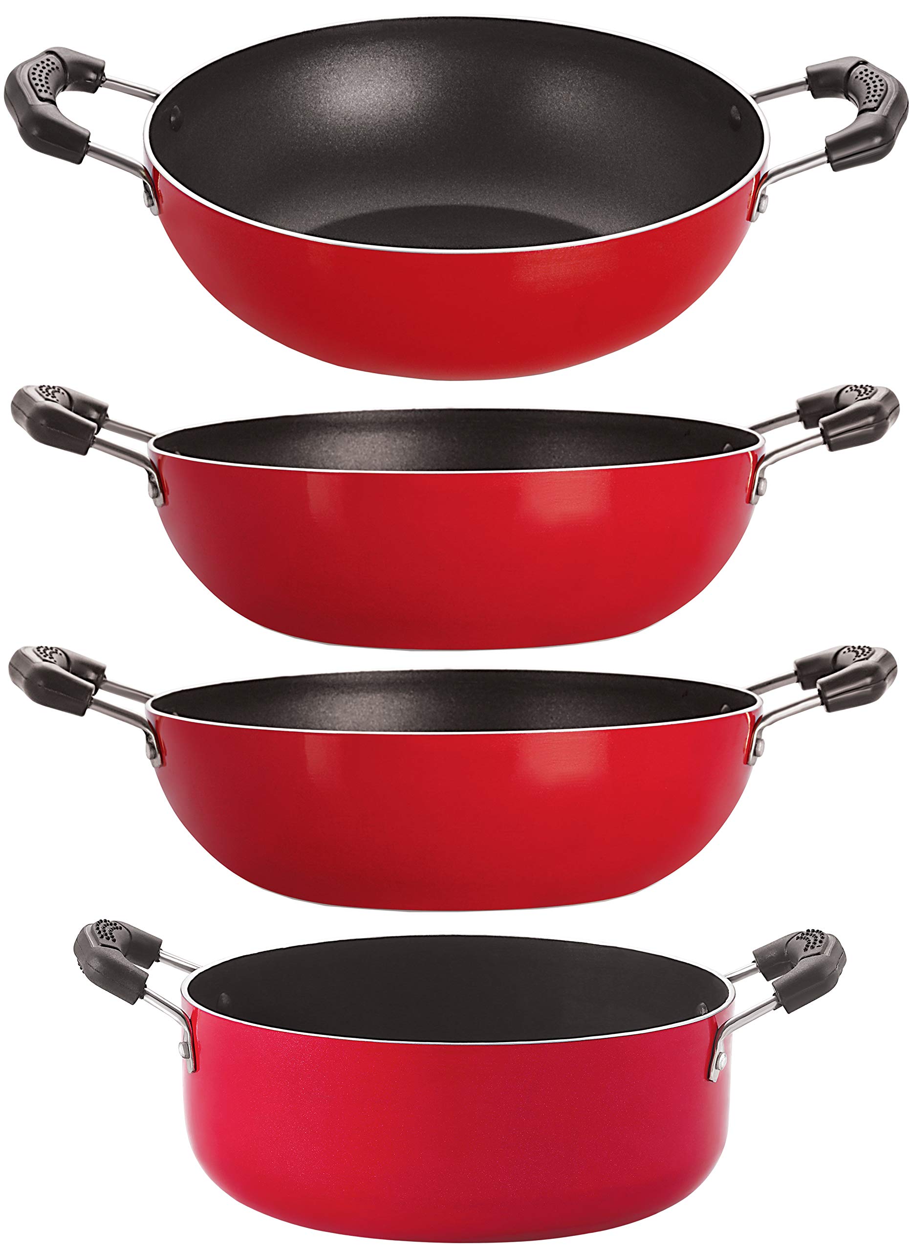 Nirlon 4 Piece Non-Stick Stain Resistance Cooking Utencil Item Set with Bakelite Handle