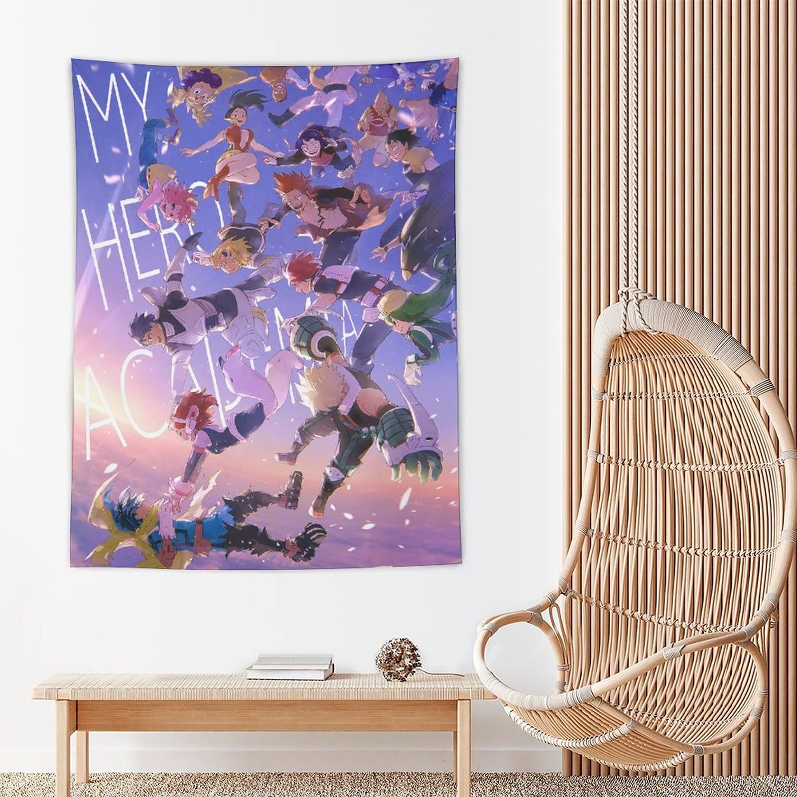 壁掛け　タスペトリー Amazon.co.jp: タペストリー 可愛い アニメ柄 ヒロアカ 緑谷出久 爆豪