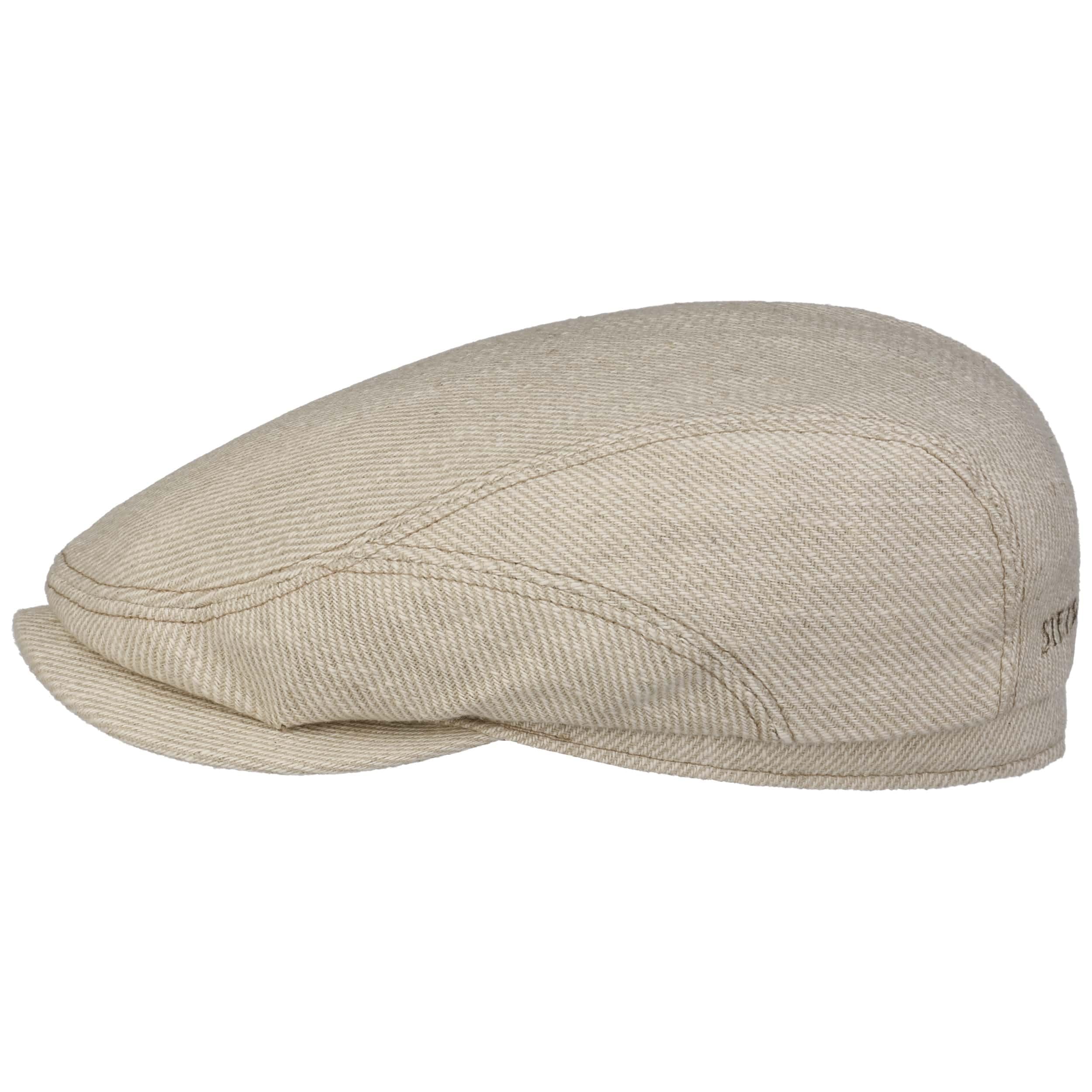 Stetson Sustainable Heavy Twill Flatcap Einfarbige Schirmmütze Made in EU Herren Frühjahr Sommer