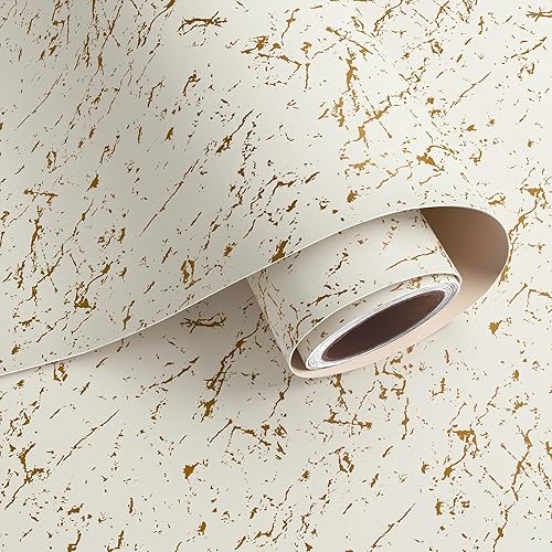 VaryPaper Papel de contacto para encimera de mármol blanco mate y dorado, de 15.7 x 78.7 pulgadas, impermeable, para despegar y pegar, para cocina, disponible en Yaxa El Salvador